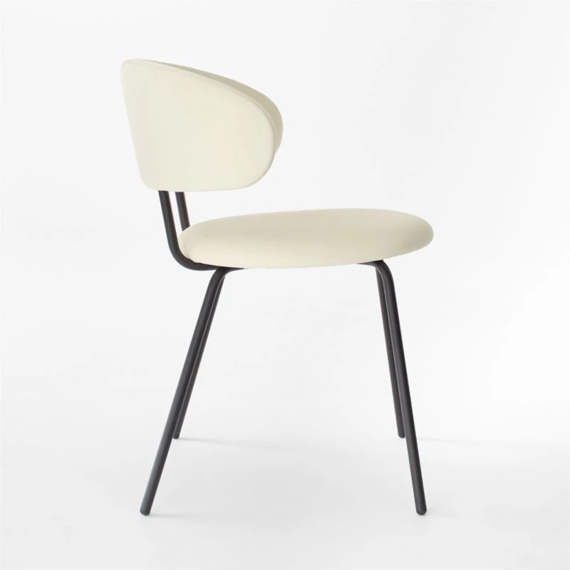 Birba Cream Velvet Dining Chair 6 Birba Cream Velvet Dining Chair - Image 4