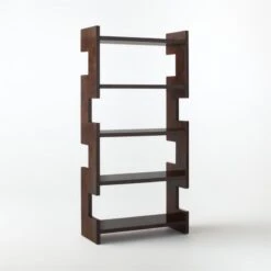Biscia Brown Burl Wood Bookcase -Nesto Store BisciaBookcase3QSSF21