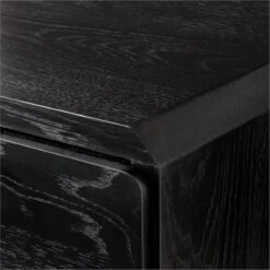 Bishop Black Ebonized Oak Wood Credenza -Nesto Store BishopCredenzaAVSSS22