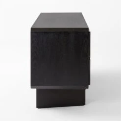 Bishop Black Ebonized Oak Wood Credenza -Nesto Store BishopCredenzaSDSSS22