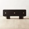 Bishop Black Ebonized Oak Wood Credenza -Nesto Store BishopCredenzaSHS22