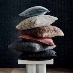 Sequence Black Throw Pillow With Down-Alternative Insert 20" 11 Sequence Black Throw Pillow With Down-Alternative Insert 20" -Nesto Store BisquePlasterSideTableJL21 1x1 1