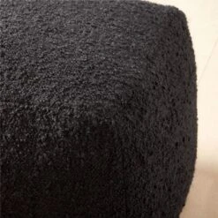 Black Boucle Pouf -Nesto Store BlackBouclePoufROF22