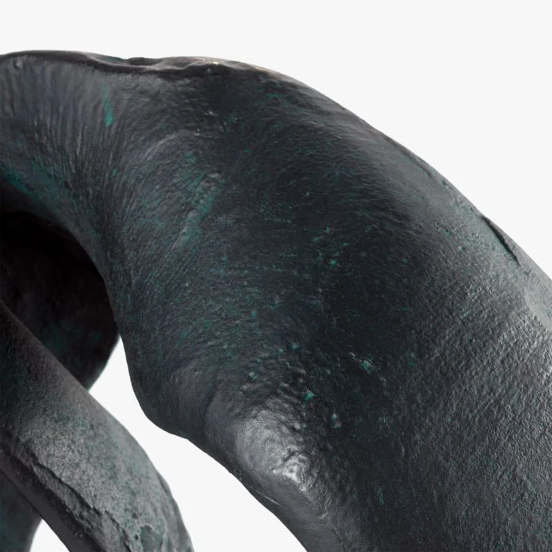 Black Aluminum Ribbon Table Sculpture 8 Black Aluminum Ribbon Table Sculpture - Image 6