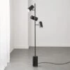 Trio Matte Black Floor Lamp -Nesto Store BlackTrioFloorLampSHF18