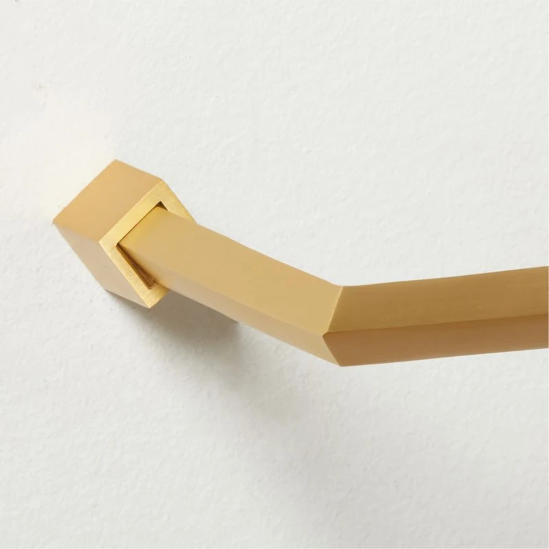 Blaine Brushed Brass Towel Bar 18" 6 Blaine Brushed Brass Towel Bar 18" - Image 4