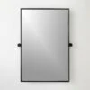 Blaine Matte Black Rectangular Pivot Wall Mirror 24"x36" 2 Blaine Matte Black Rectangular Pivot Wall Mirror 24"x36" -Nesto Store BlaineMttBkPvtMrr24x36inSHF22