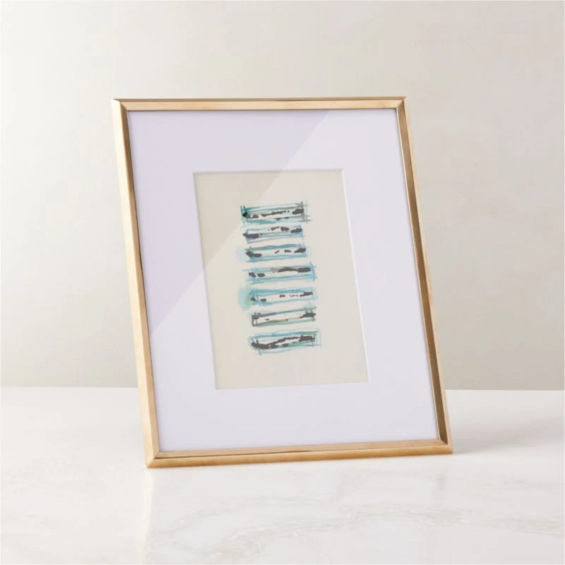 Blaine Polished Brass Picture Frame 5"x7" 3 Blaine Polished Brass Picture Frame 5"x7"