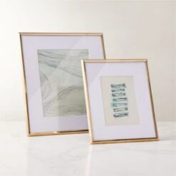 Blaine Polished Brass Picture Frame 5"x7" 9 Blaine Polished Brass Picture Frame 5"x7" -Nesto Store BlainePldBrsFrameGroupFHF22