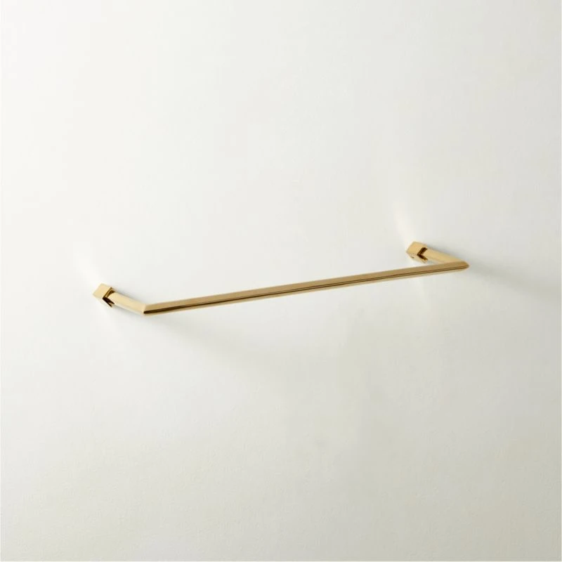 Blaine Unlacquered Brass Towel Bar 18'' 3 Blaine Unlacquered Brass Towel Bar 18''
