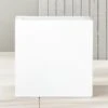 Blox Square White Galvanized Steel Indoor/Outdoor Planter Small -Nesto Store BloxMdSqHiGlossPlanterWhteSHS17