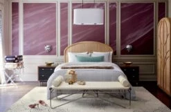 Acrylic And Leather Luggage Rack -Nesto Store BobilaCaneQueenBedWendellOC18