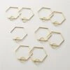 Bolt Polished Brass Curtain Rings Set Of 9