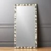 Grace Bone Inlay Floor Length Mirror 36"x72" -Nesto Store BoneInlayFloorMirror36X72SHF17