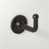 Boule Matte Black Metal Hook 1 Boule Matte Black Metal Hook -Nesto Store BouleBlackHookSHF22
