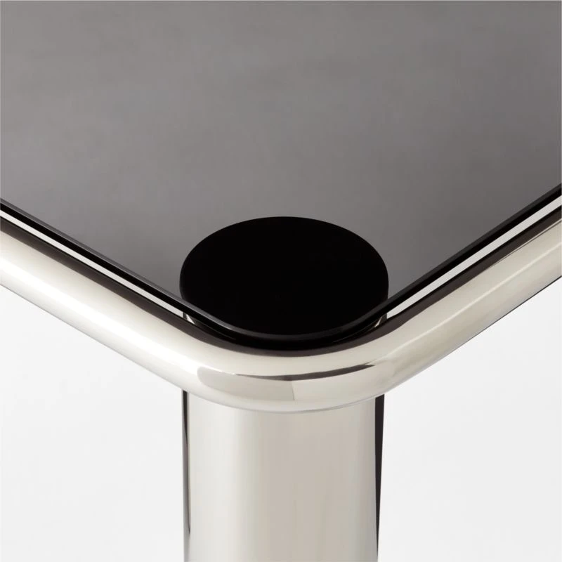 Bovisio Rectangular Smoked Glass Dining Table 12 Bovisio Rectangular Smoked Glass Dining Table - Image 10