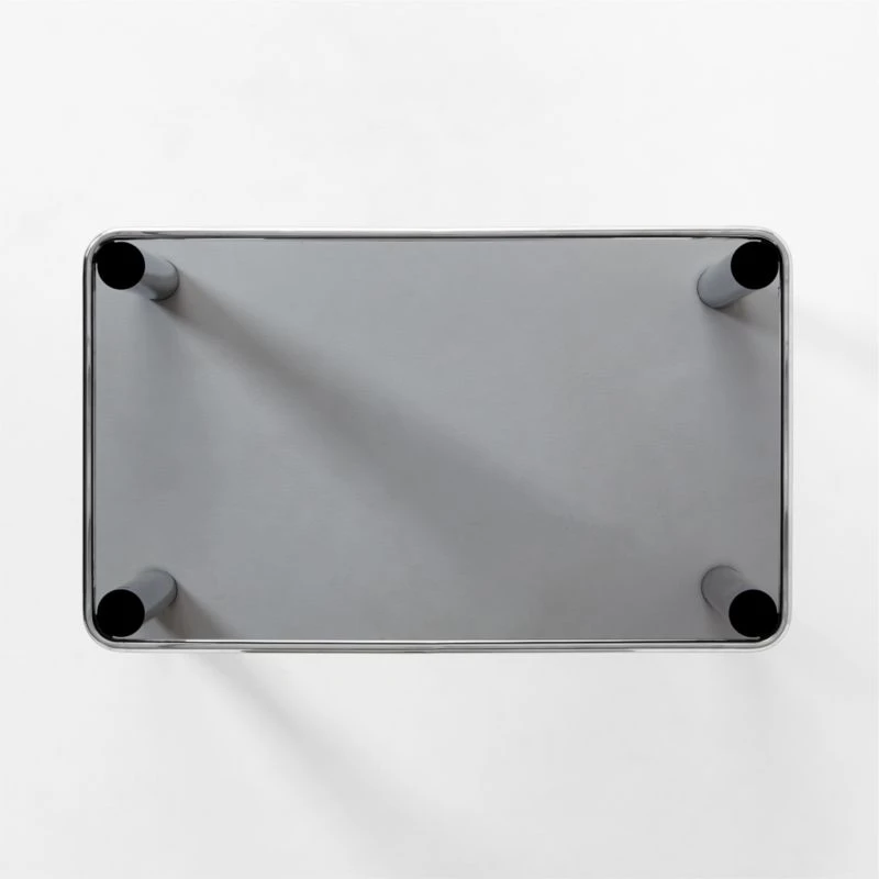 Bovisio Rectangular Smoked Glass Dining Table 13 Bovisio Rectangular Smoked Glass Dining Table - Image 11