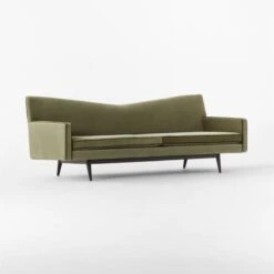 Bowtie Green Velvet Sofa -Nesto Store BowtieVelvetSofa3QSSF22