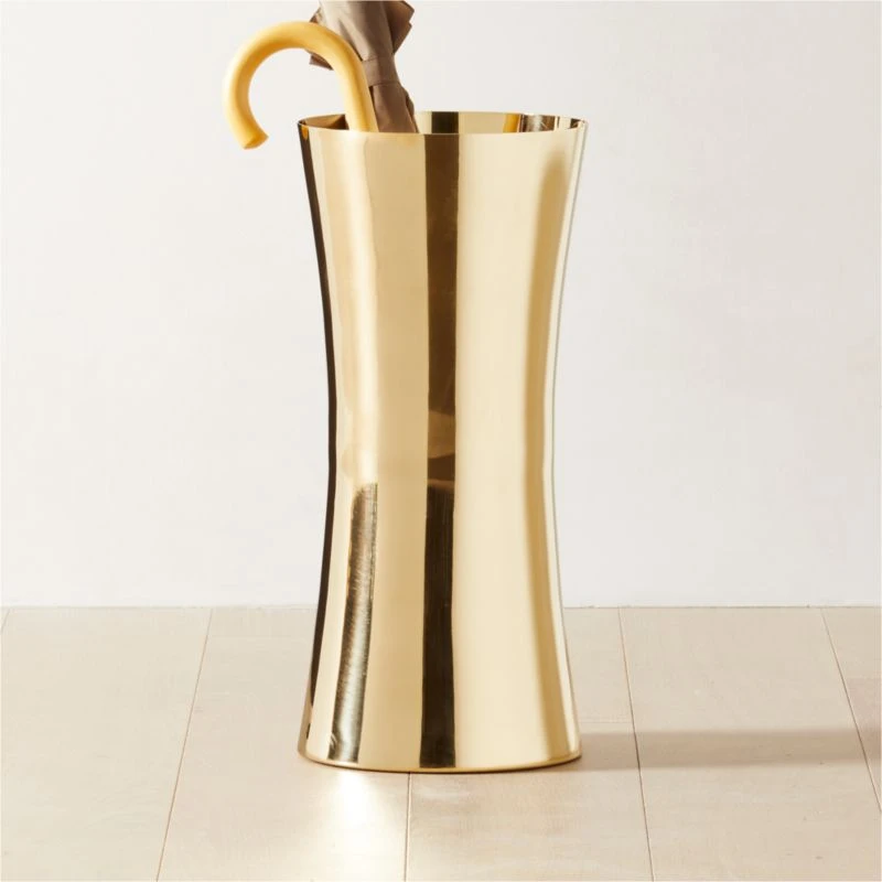 Unlacquered Brass Umbrella Holder 4 Unlacquered Brass Umbrella Holder - Image 2