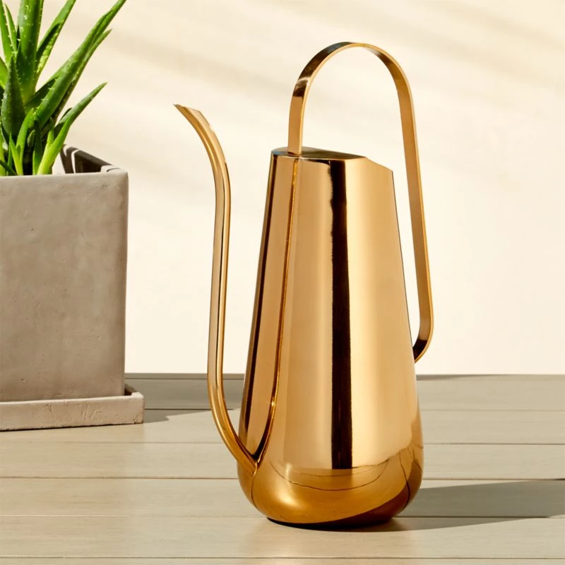 Brass-Plated Watering Can 3 Brass-Plated Watering Can