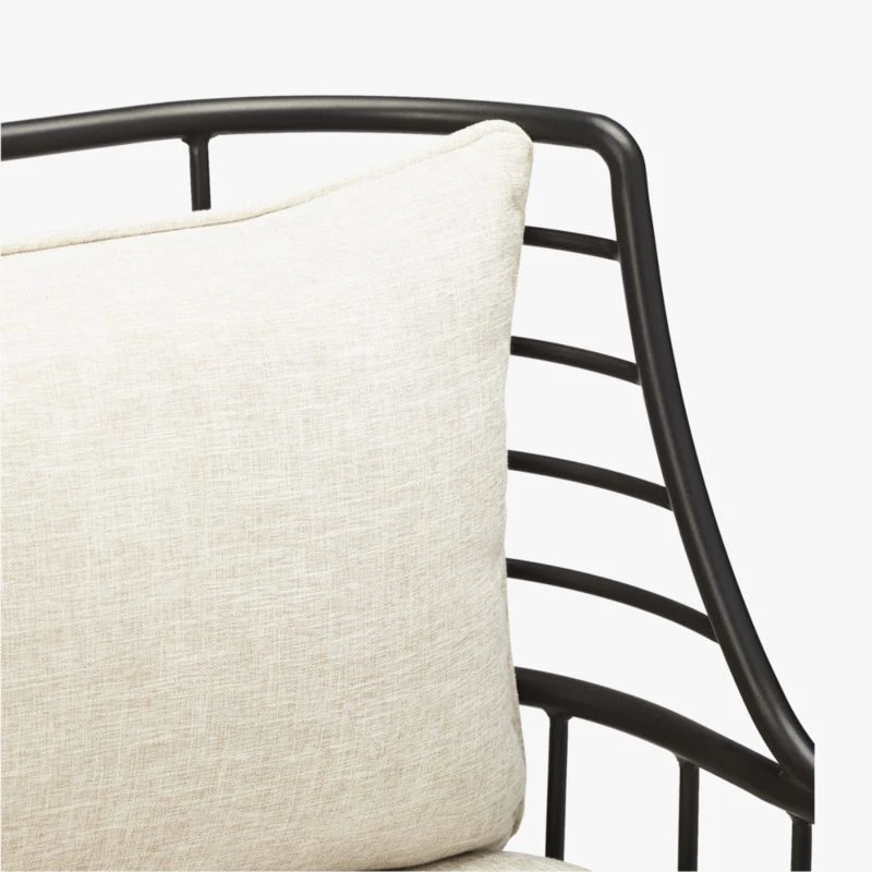 Breton Black Metal Dining Armchair Set Of 4 8 Breton Black Metal Dining Armchair Set Of 4 - Image 6