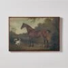 'Brown Horse' Framed Oil Painting Reproduction 18''x22'' -Nesto Store BrownHorse31x21inSHF22