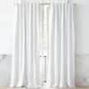 White Basketweave Blackout Window Curtain Panel 48"x84" -Nesto Store BsktwvWhtBlackoutPnl120inSHS21