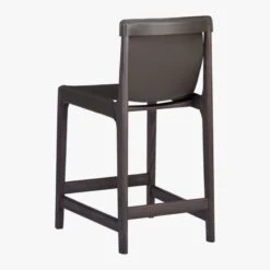 Burano Charcoal Grey Leather Sling Counter Stool Set Of 2 -Nesto Store BuranoCntrStoolChrcl24in3QBF18