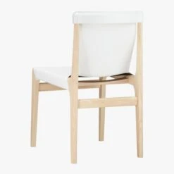 Burano White Leather Sling Chair -Nesto Store BuranoLthrChairWhite3QBF18