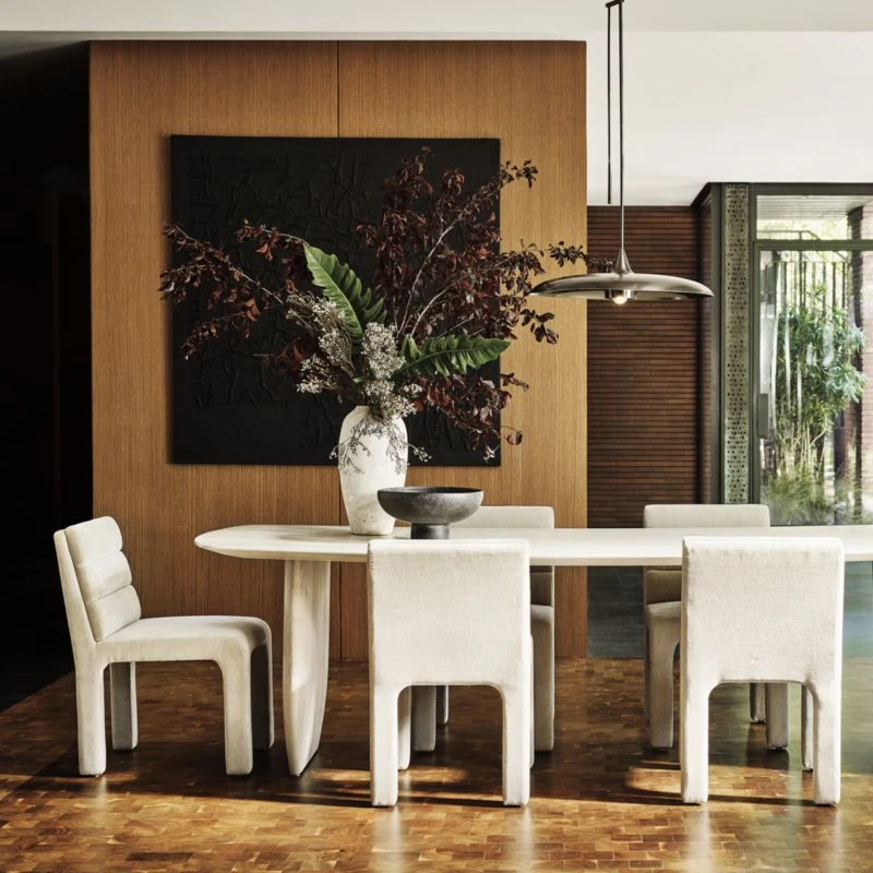 Castell Cream Channel Tufted Dining Chair 4 Castell Cream Channel Tufted Dining Chair - Image 2