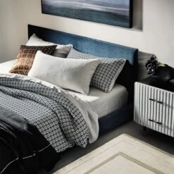 Façade Shadow Velvet Queen Bed -Nesto Store CB2FA22 36A V1 1