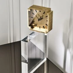 Lincoln Polished Brass Desk Clock -Nesto Store CB2FA22 43B Hero