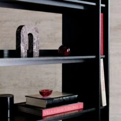 Genova Black Ebonized Oak Bookcase -Nesto Store CB2FA22 FR 12 V5