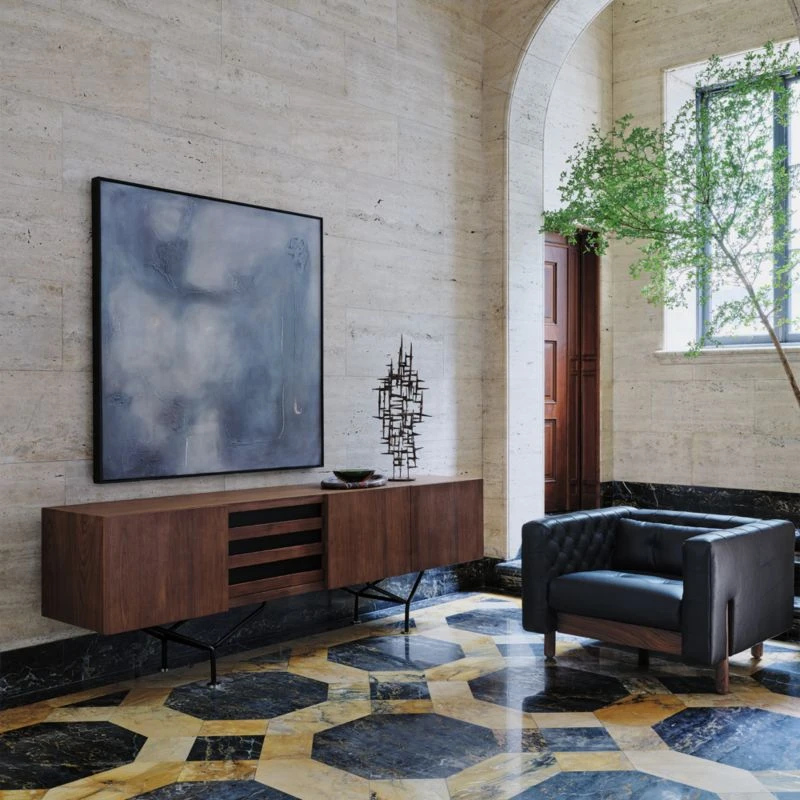 Paraggi Walnut Wood Credenza 4 Paraggi Walnut Wood Credenza - Image 2