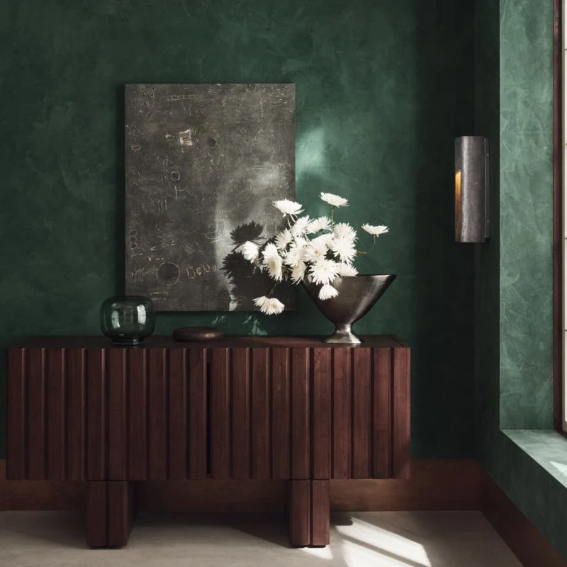 Coco Round Forest Green Glass Hurricane Candle Holder Small 11 Coco Round Forest Green Glass Hurricane Candle Holder Small - Image 9