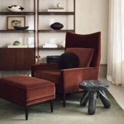 Reve Oval Fluted Green Marble Bowl -Nesto Store CB2FA23 15A 035 hero