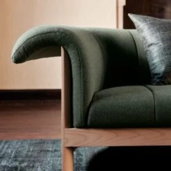 Raj Green Silk Throw Pillow With Feather-Down Insert 20" 13 Raj Green Silk Throw Pillow With Feather-Down Insert 20" -Nesto Store CB2FA23 BID 04 Det V6