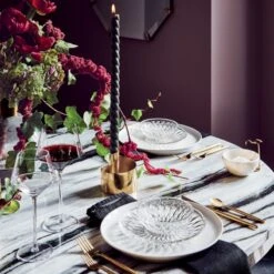 Daphne Glass Appetizer Plate Set Of 8 10 Daphne Glass Appetizer Plate Set Of 8 -Nesto Store CB2HOL21 14A heroOC21 1x1 1