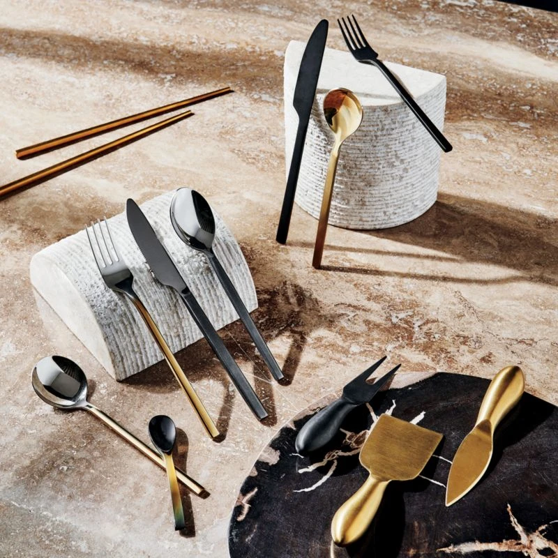 20-Piece Abe Brushed Black Flatware Set 4 20-Piece Abe Brushed Black Flatware Set - Image 2