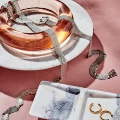 Daily Essentials Marble Jewelry Tray -Nesto Store CB2HOL21 27B hero