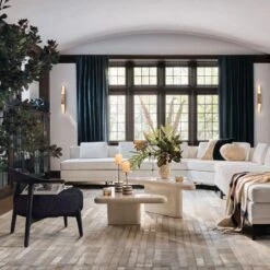 Two-Tone Sheepskin Fur Throw Pillow With Feather-Down Insert 20" -Nesto Store CB2HOL22 01A V4 2