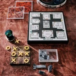 Indah Brown Marble Tic-Tac-Toe -Nesto Store CB2HOL22 PR 07A hero 1