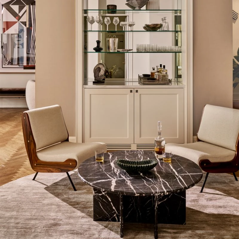 Meda Ivory Wool Armless Lounge Chair 4 Meda Ivory Wool Armless Lounge Chair - Image 2