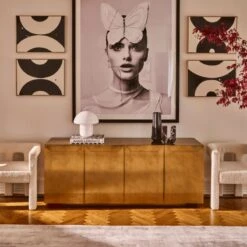 Desi Ribbed Black Vase Tall -Nesto Store CB2PH23 CREDENZA GIF2 1