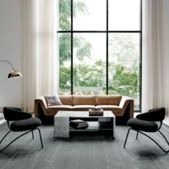 Jett Champagne Arched Floor Lamp -Nesto Store CB2SP22 24A