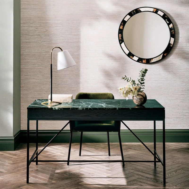 Azalea Green Velvet Dining Armchair 4 Azalea Green Velvet Dining Armchair - Image 2