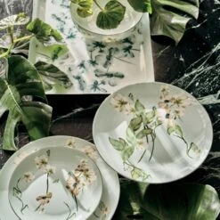 In Bloom Rectangular Floral Serving Tray -Nesto Store CB2SP22 27C hero