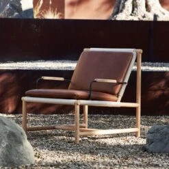 Anacapa Saddle Leather Lounge Chair -Nesto Store CB2SP22 LF 2B V2