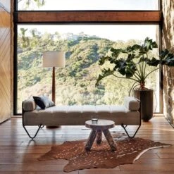 Jaxx Red Marble Side Table Short -Nesto Store CB2SP22 LF 4A RS REP