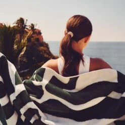 Parc Organic Cotton Green Beach Towel -Nesto Store CB2SU23 RC EDT 05A 019